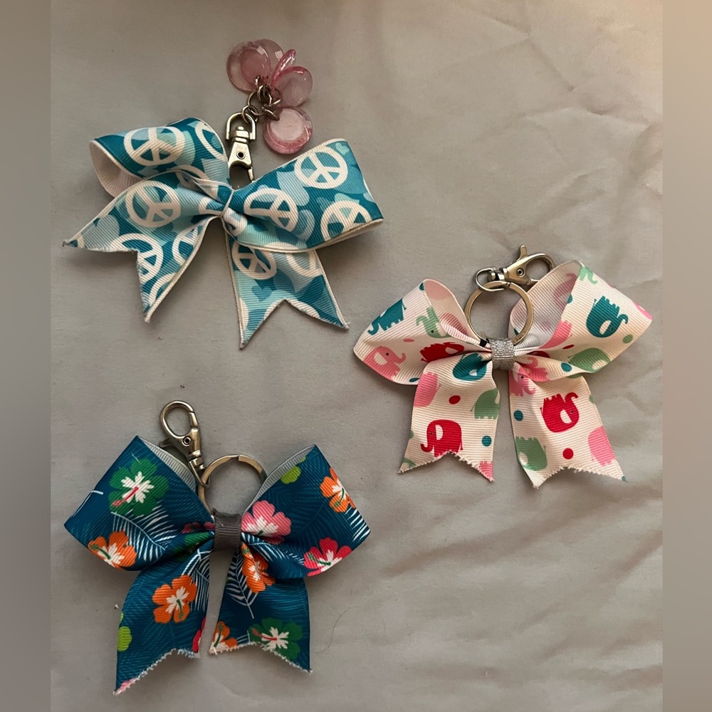 Mini Bow Keychain Set